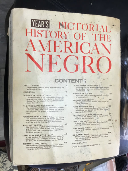 Year’s Pictorial History of the American Negro