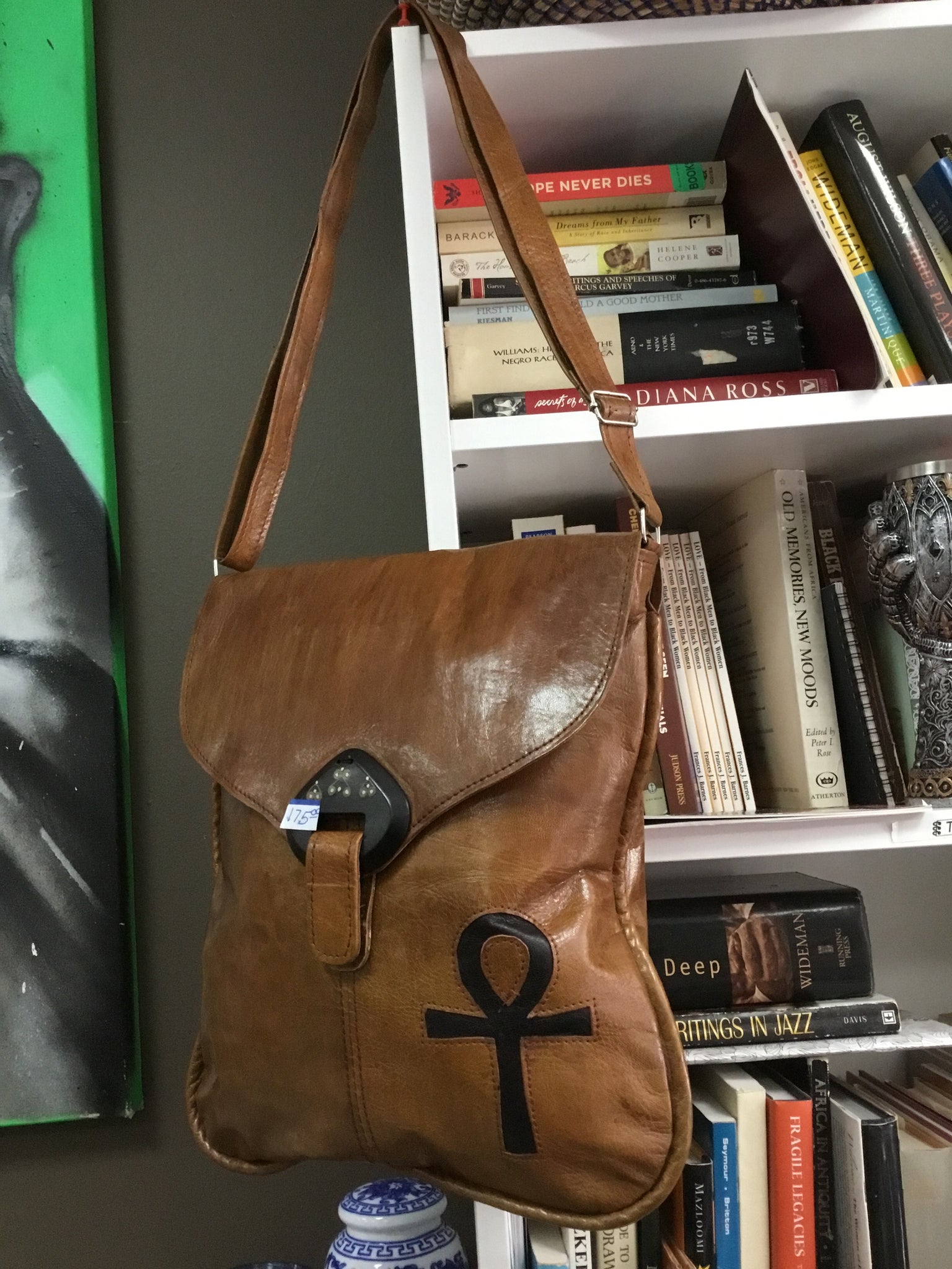 Brown hand bag