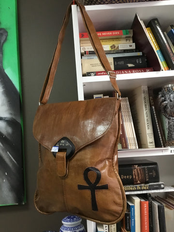 Brown hand bag