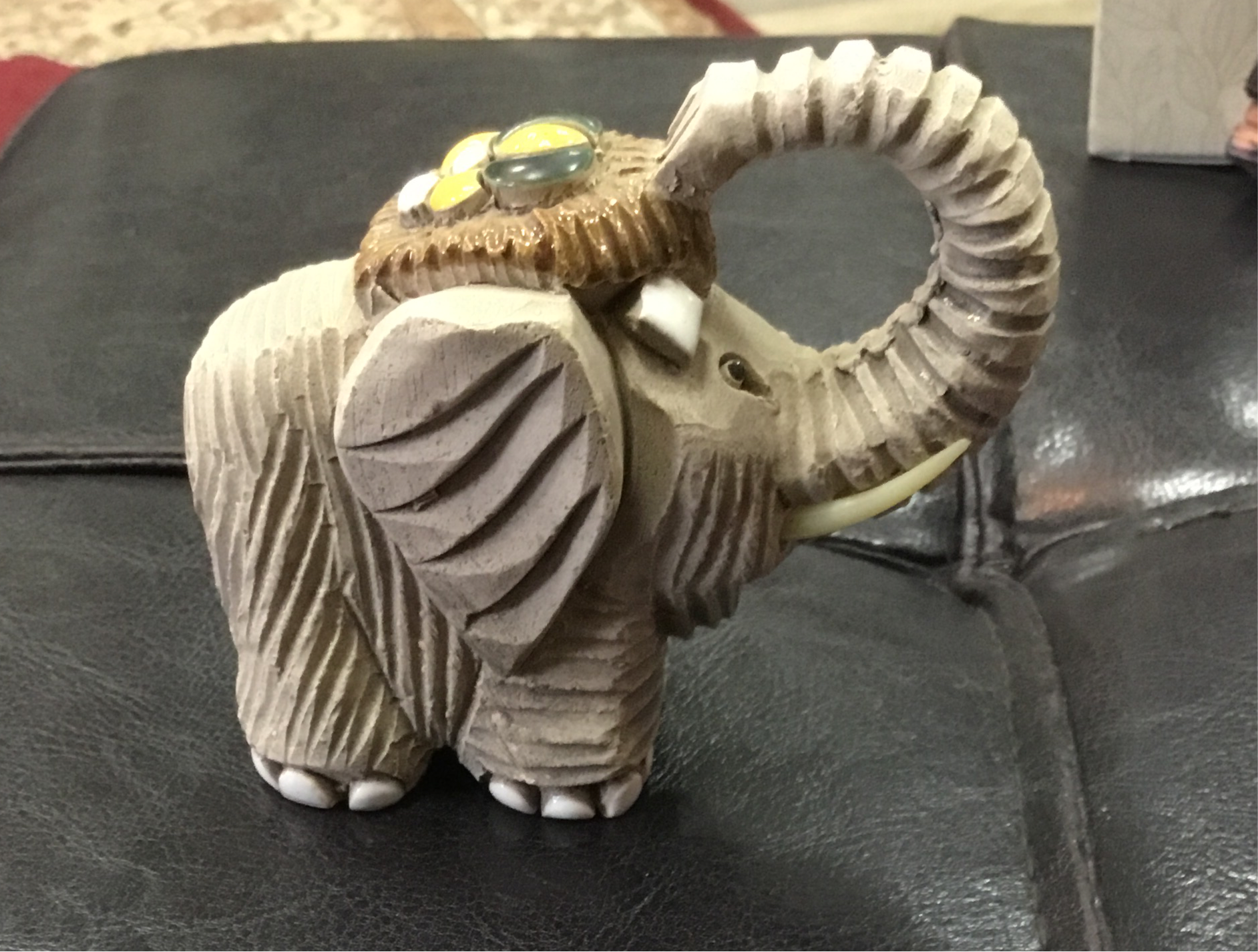 Gray Elephant Figurine