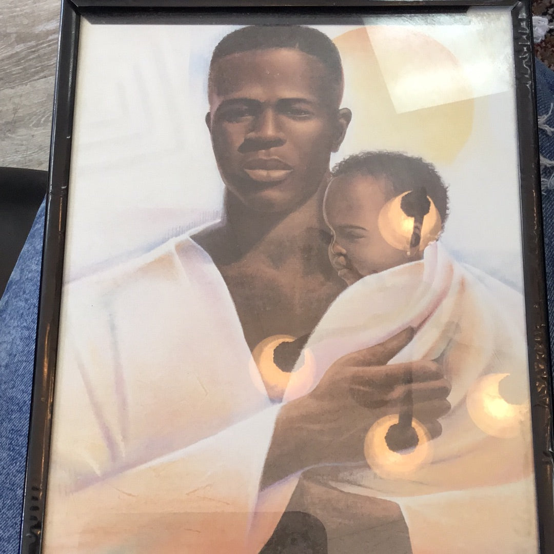 Black man and child