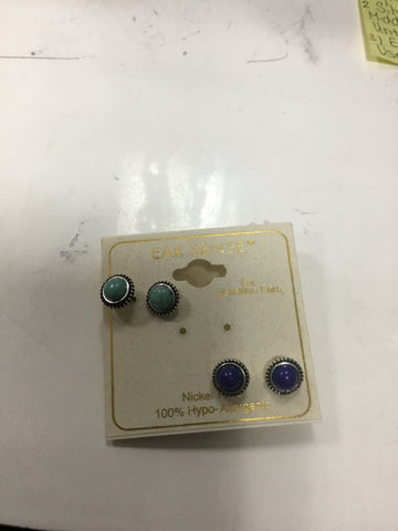 Blue earrings (sold separately)