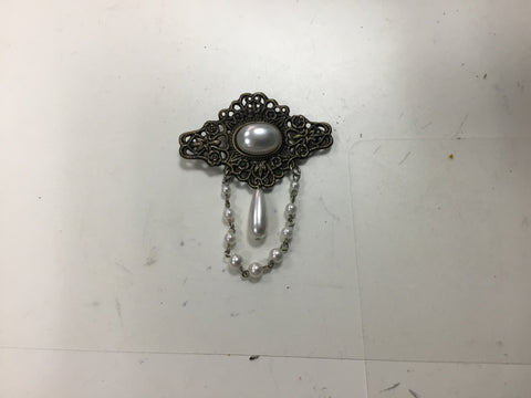 Brooch and Pearls