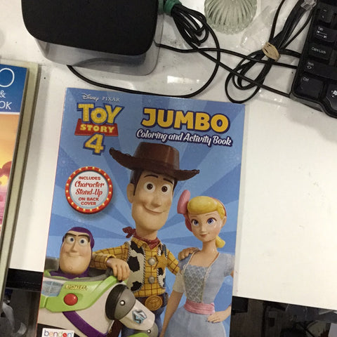 Toy Story 4 jumbo coloring and activity book