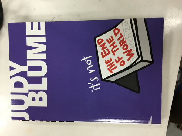 Judy Blume it’s not the end of the world