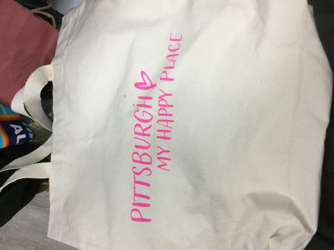 Pittsburgh My Happy Place Bag