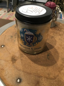 Hot cocoa and cream candle