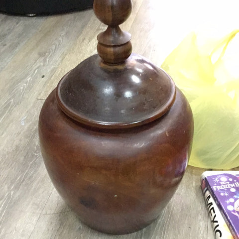 Wooden vase