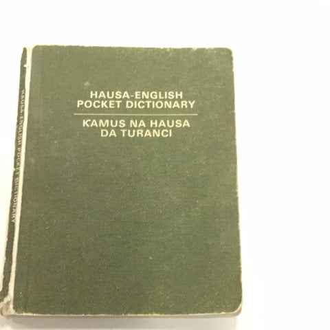 Hausa-English Pocket Dictionary