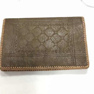 Brown Leather Patterned Wallet