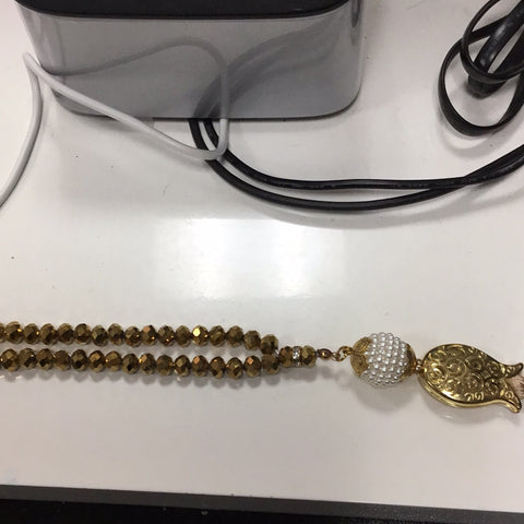 Gold prayer beads