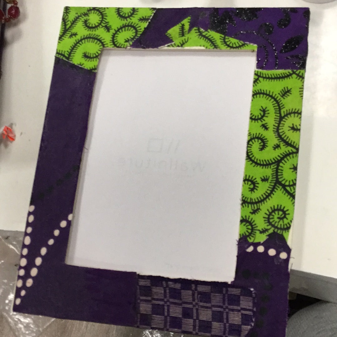 Stitched fabric frame