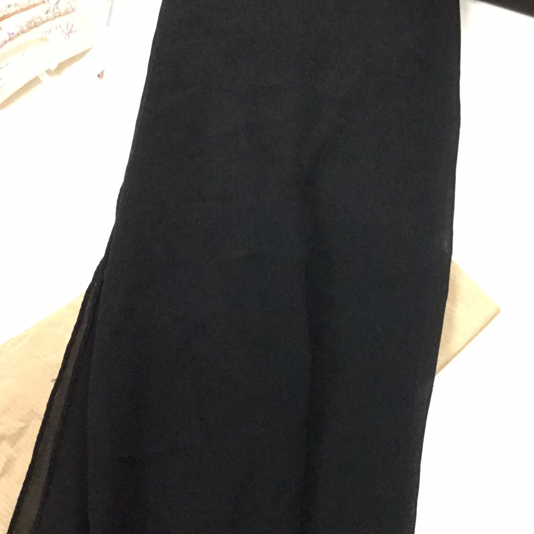 Sheer Black Scarf