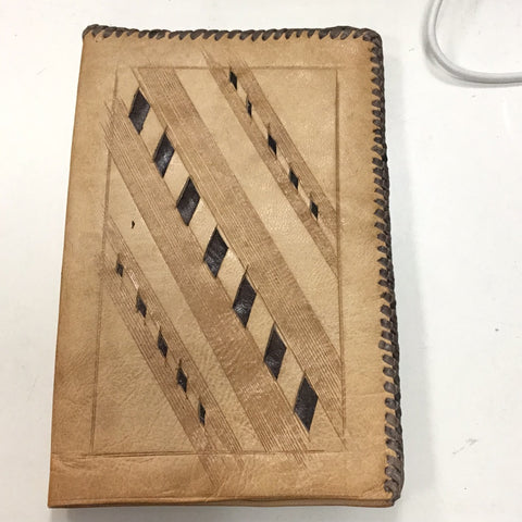 Tan leather purse
