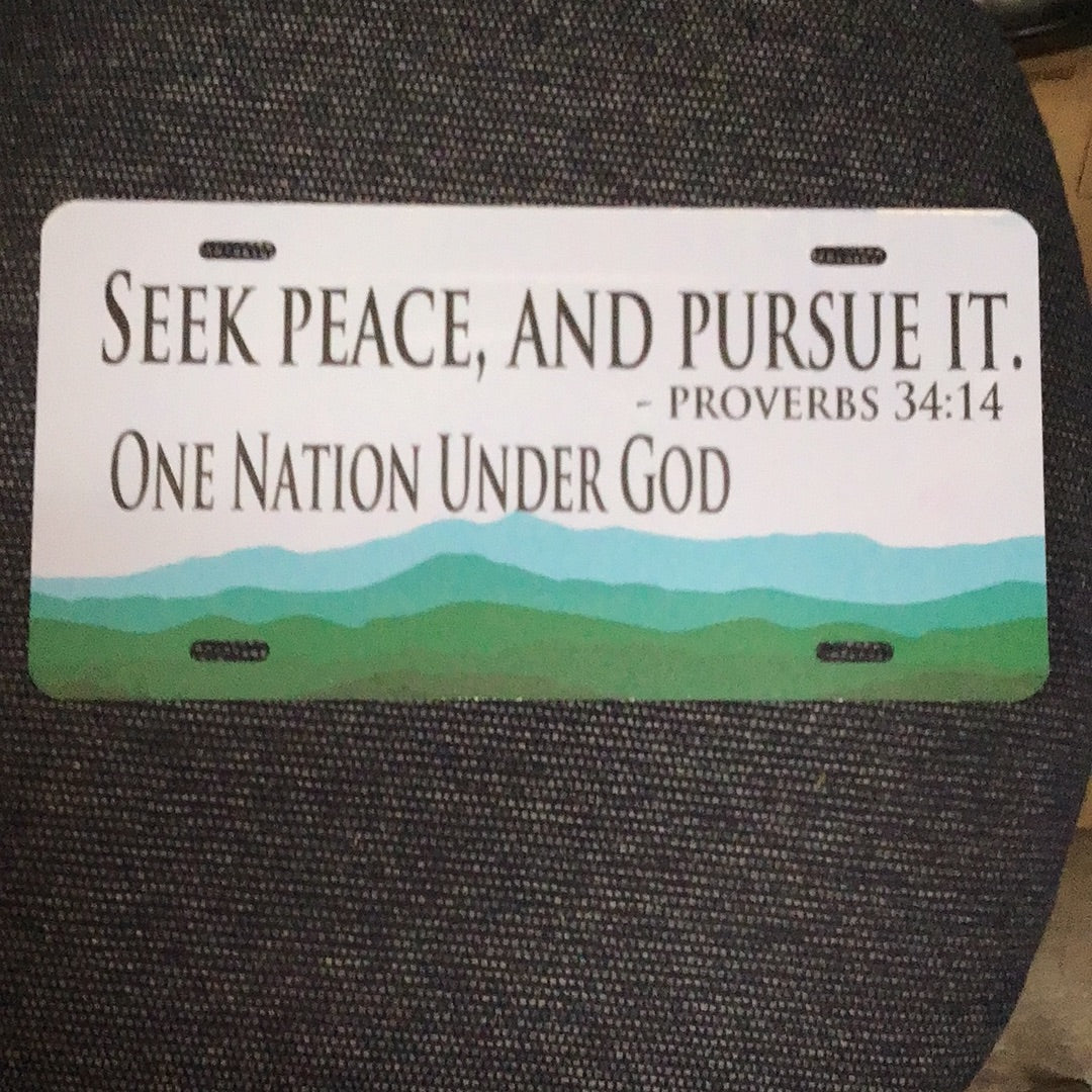Seek Peace, and Pursue It Sigm