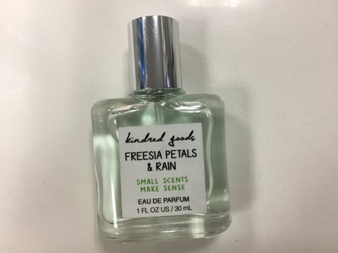 Freesia petals & rain