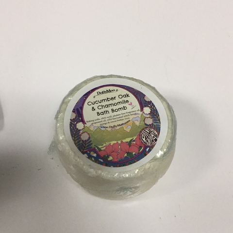 Cucumber Oak and Chamomile Bath Bomb