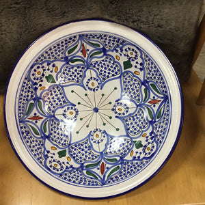 Blue white ornate bowl