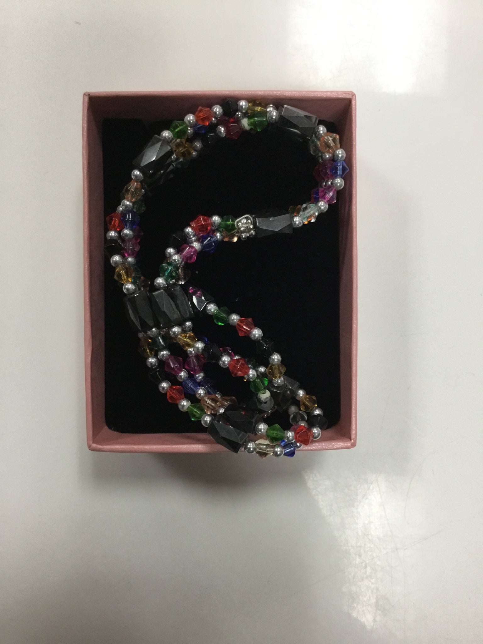 Colourful beaded necklace