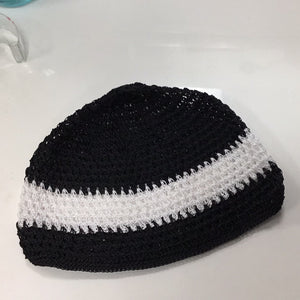 Black & White Kufi Cap