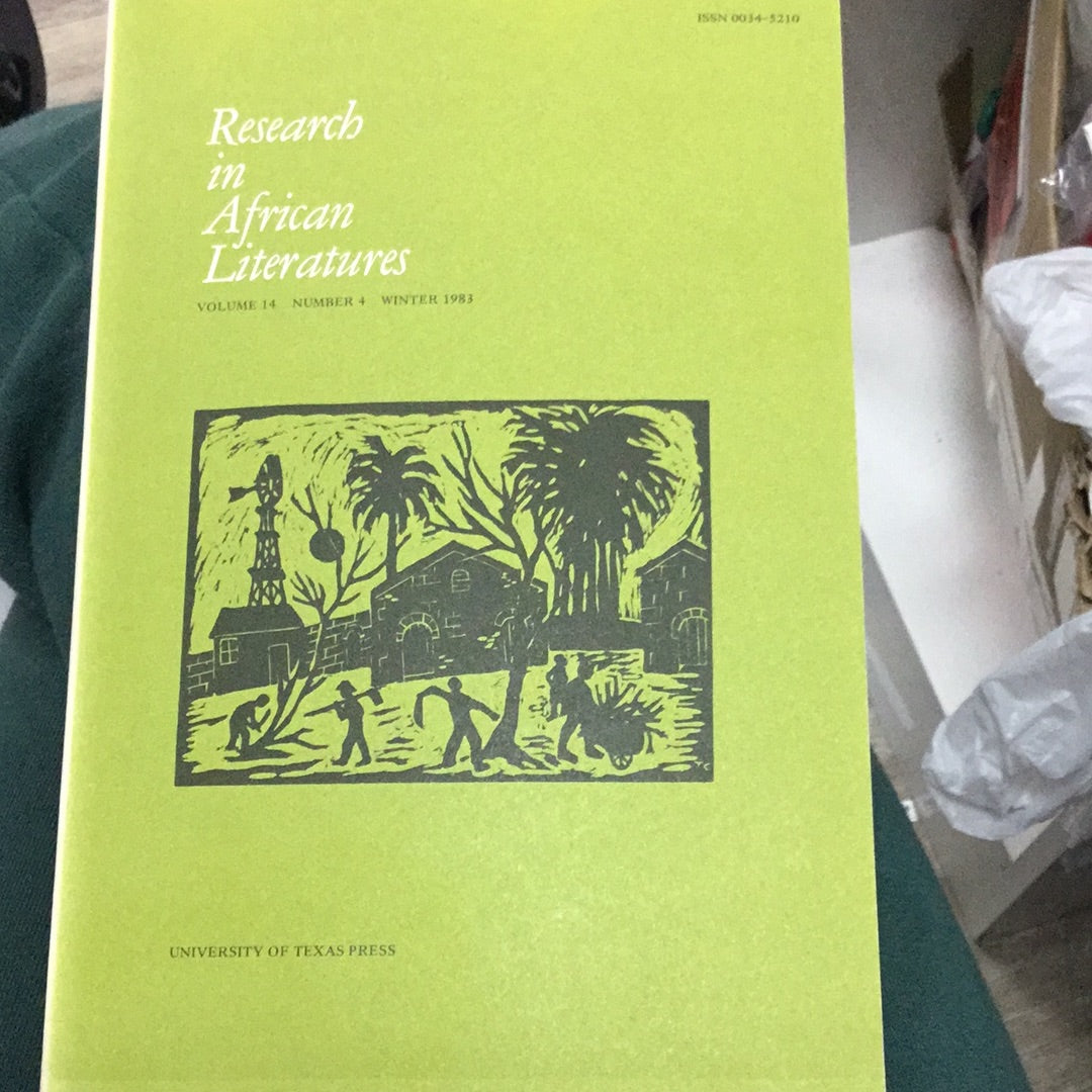 Research in African literatures