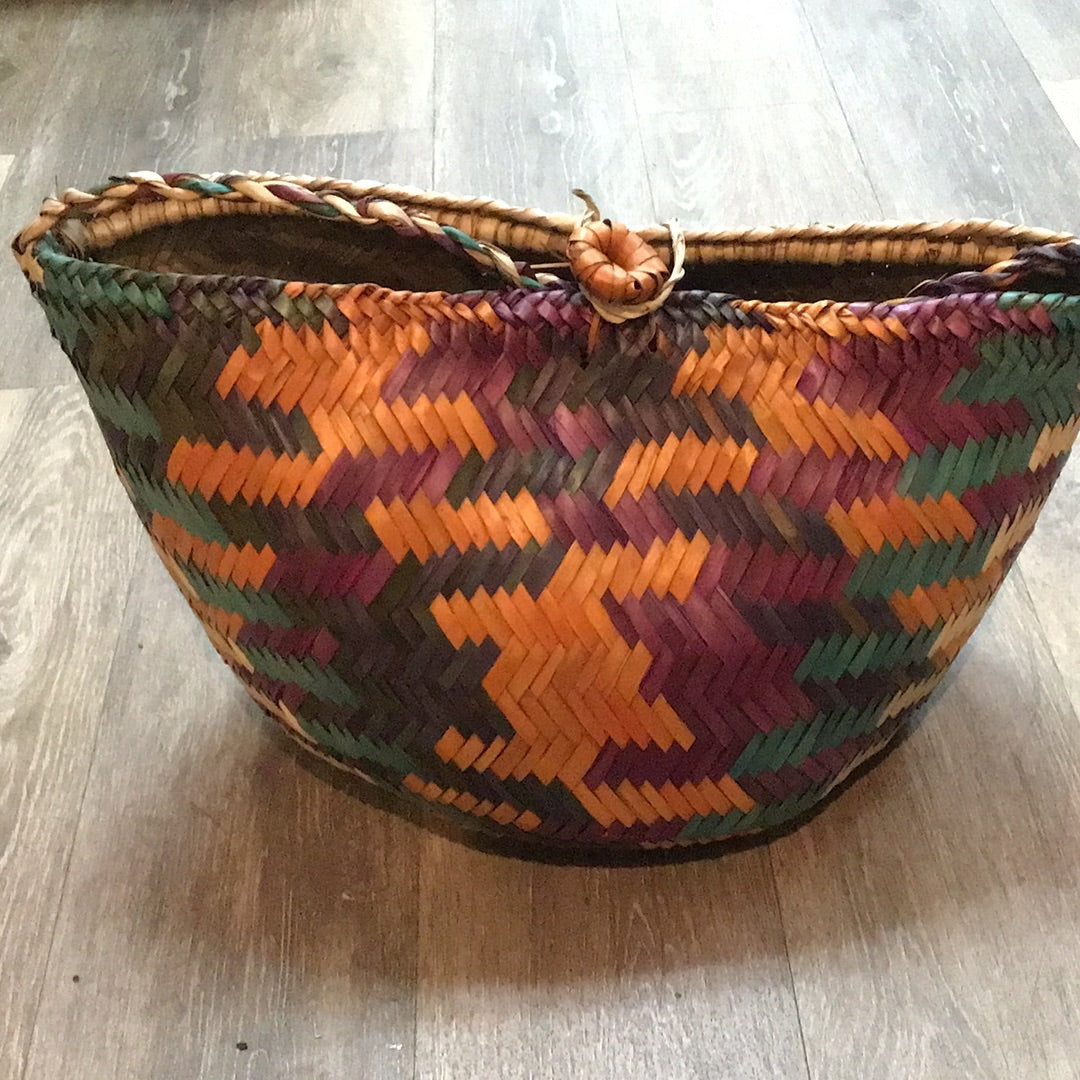 Handmade basket purse from Sudan