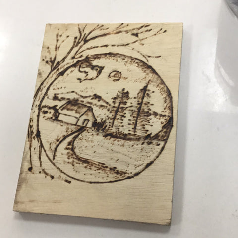 Male Wood Burner Piece