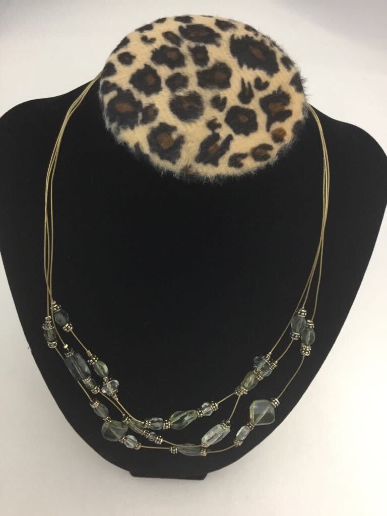 clear glass necklace