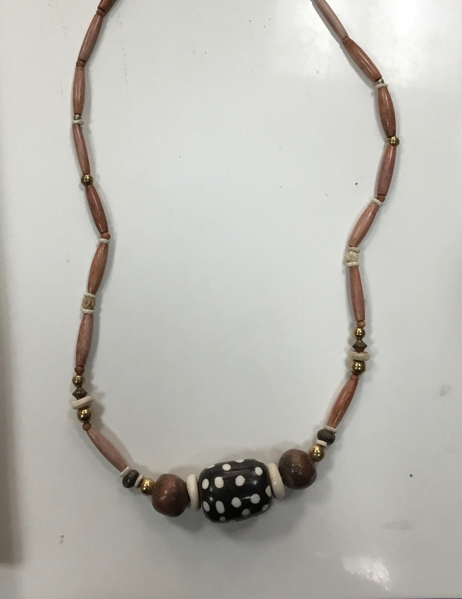 Bone and Wood Necklace