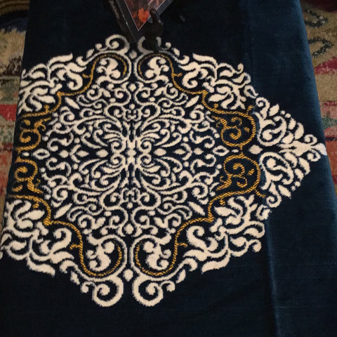 Blue and White Prayer Rug