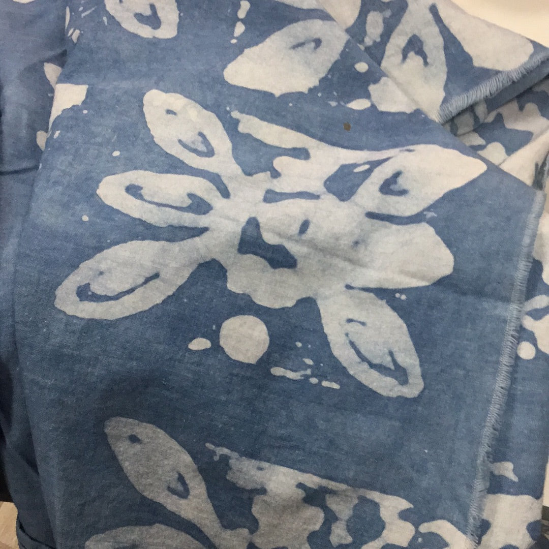 Light blue tie dye cloth