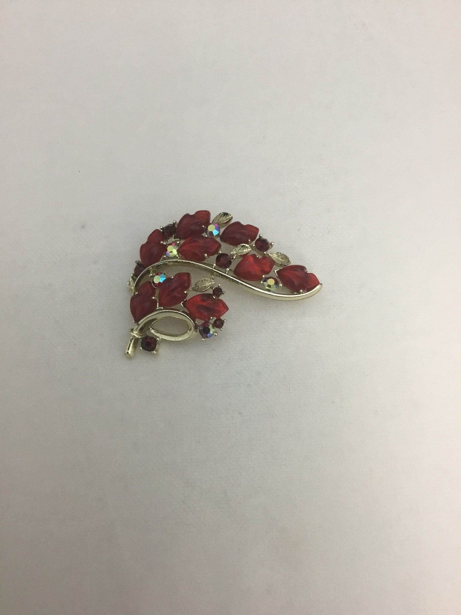Grandma Betty Vintage Red Broach
