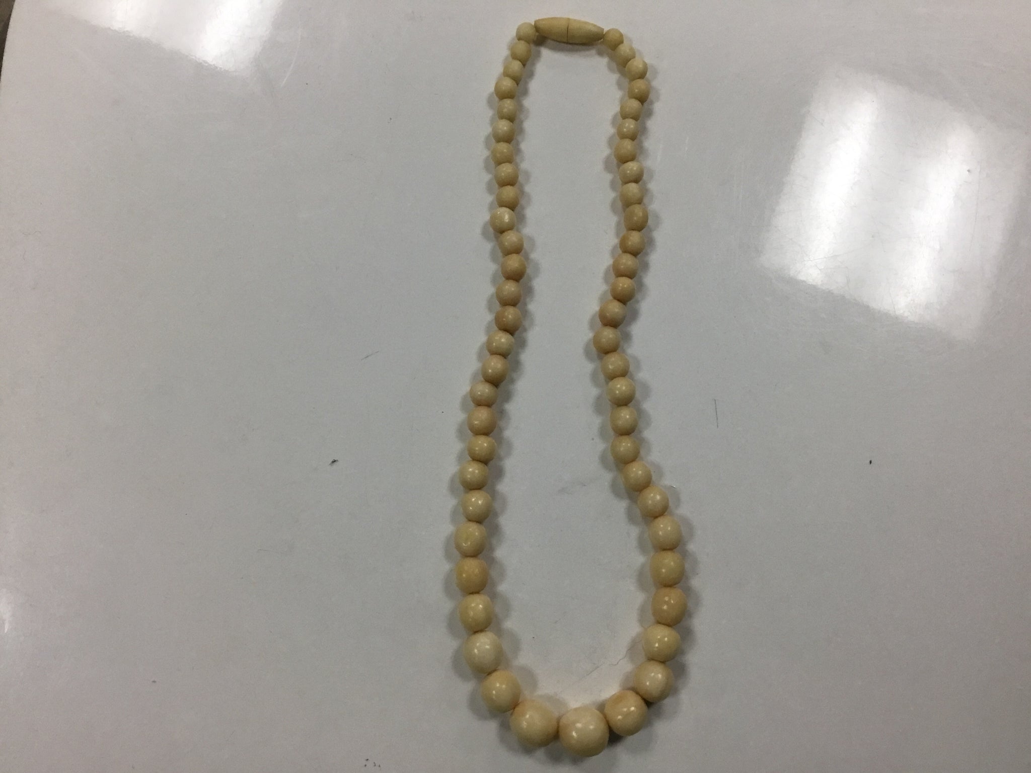 Animal bone beads necklace