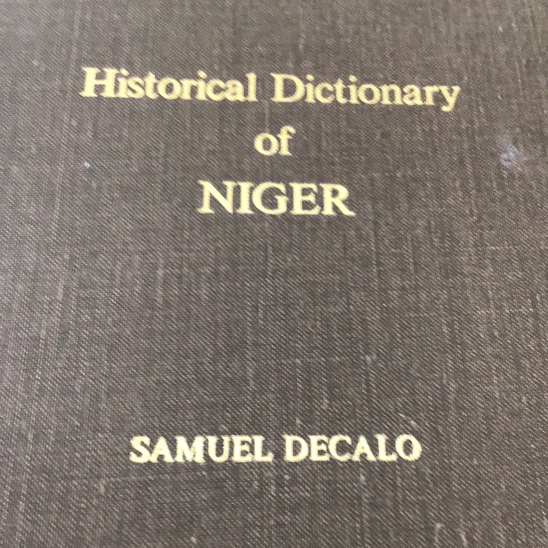 Historical dictionary of niger