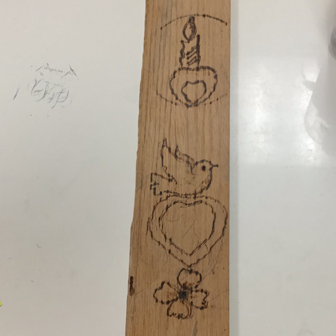 Male Wood Burner Piece