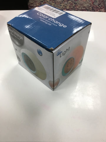 Color change digital alarm clock