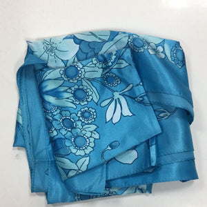 Blue flower scarf