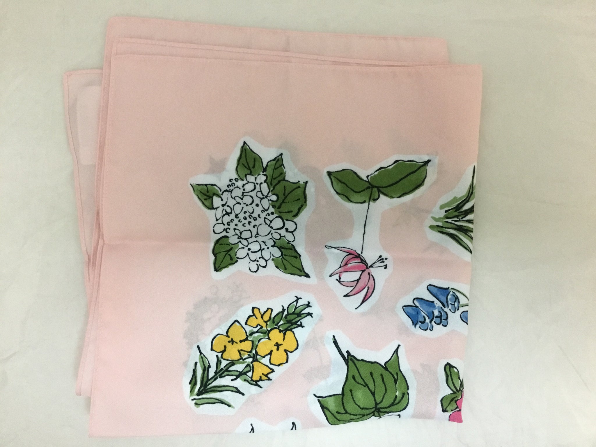 Pink Background Flower Scarf