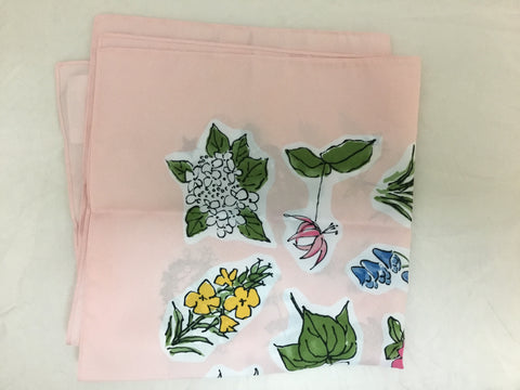 Pink Background Flower Scarf