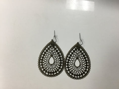 Silver pendant earrings