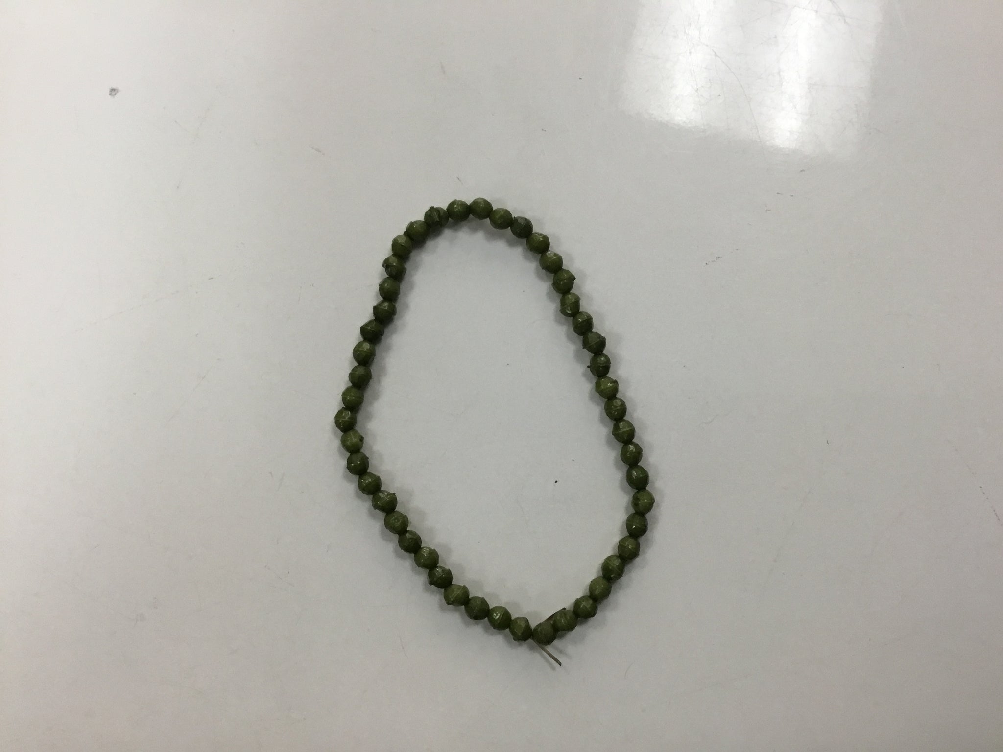 Small green beads bracelet