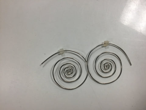 Silver earrings