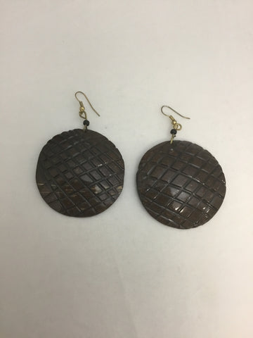 Coconut Shell Earring
