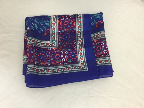 Small Multicolored Floral Scarf