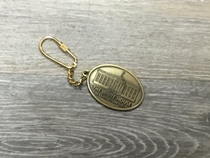 White House Brass Keychain