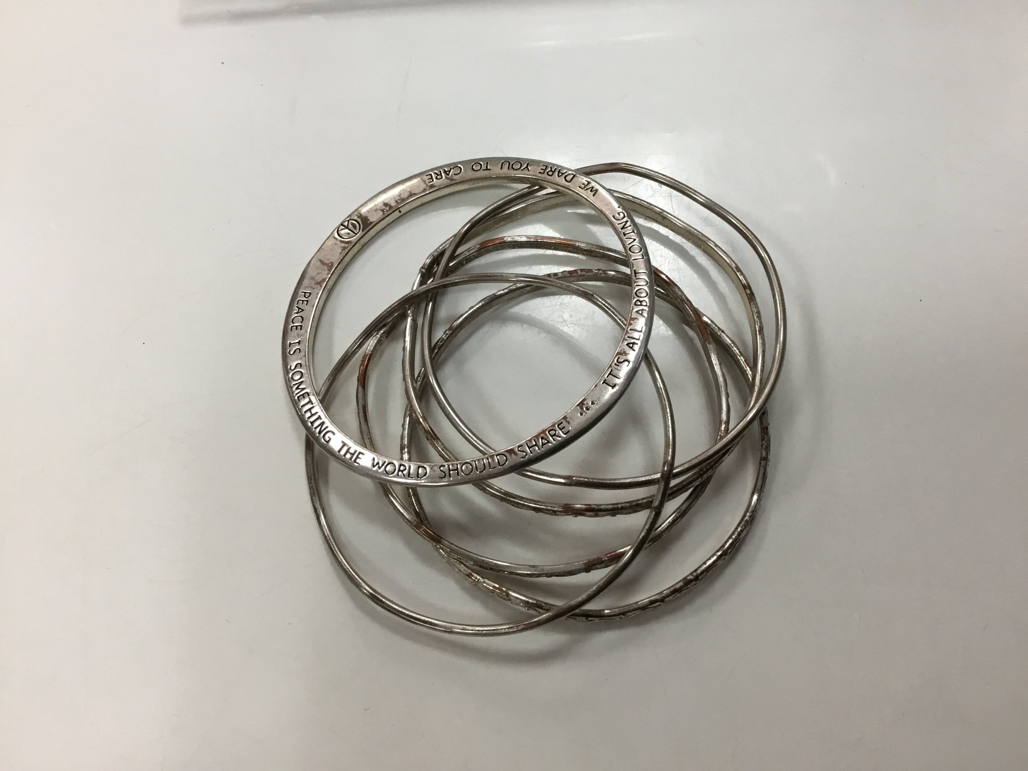 Silver like bracelet