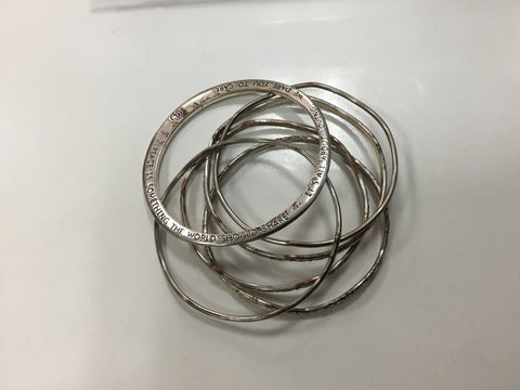 Silver like bracelet