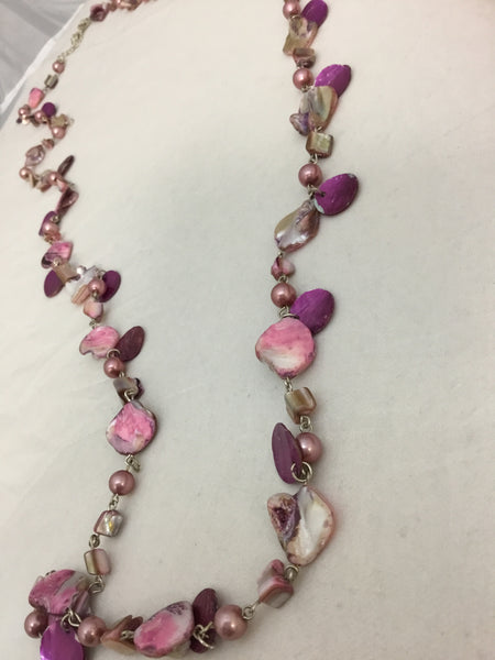 Long Pink Necklace