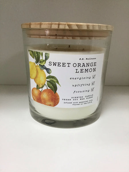 Sweet orange lemon candle