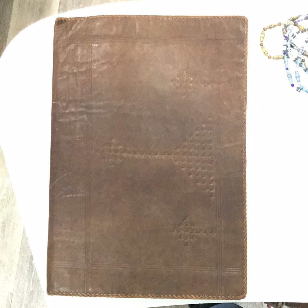 Leather notebook
